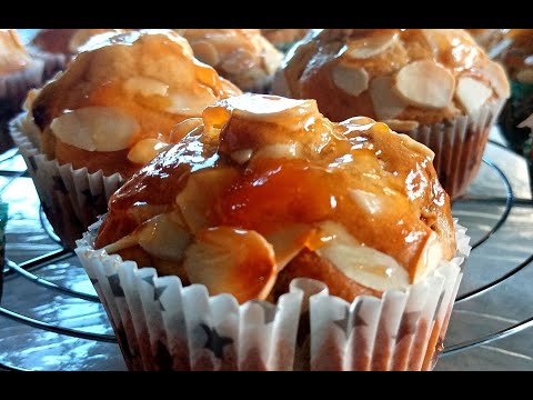 Recette Muffins p&ecirc;che et amandes effil&eacute;es