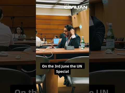 Calling out participants on Palestine genocide at UN faith conference, August 27, 2024