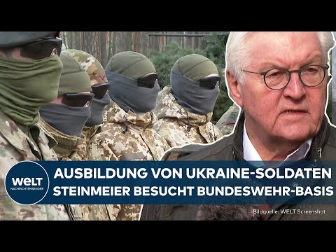 PUTINS KRIEG: Steinmeier besucht Basis der Bundeswehr für die Ausbildung von Soldaten aus Ukraine