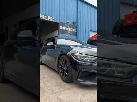 BMW 440i gets H&R lowering springs in Houston TX #houston #texas #suspension #alignment #airsuspensi