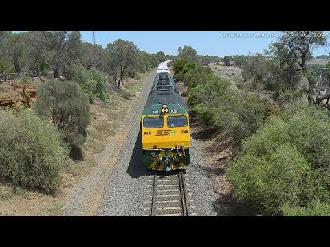 SSR RL Class Locomotives & Grain Train - PoathTV Australian Railways