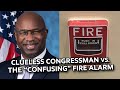 Congressman Jamaal Bowman "Confused" by a Fire Alarm 🔥🚨🤣