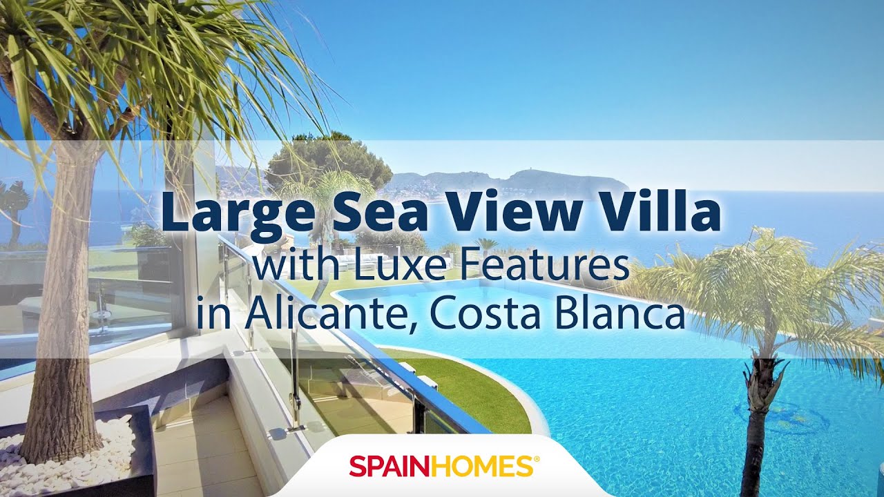 Luxueuse Grande Villa Vue Mer à Alicante Costa Blanca