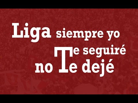 "Liga siempre yo te seguiré, no te dejé" Barra: Muerte Blanca &bull; Club: LDU