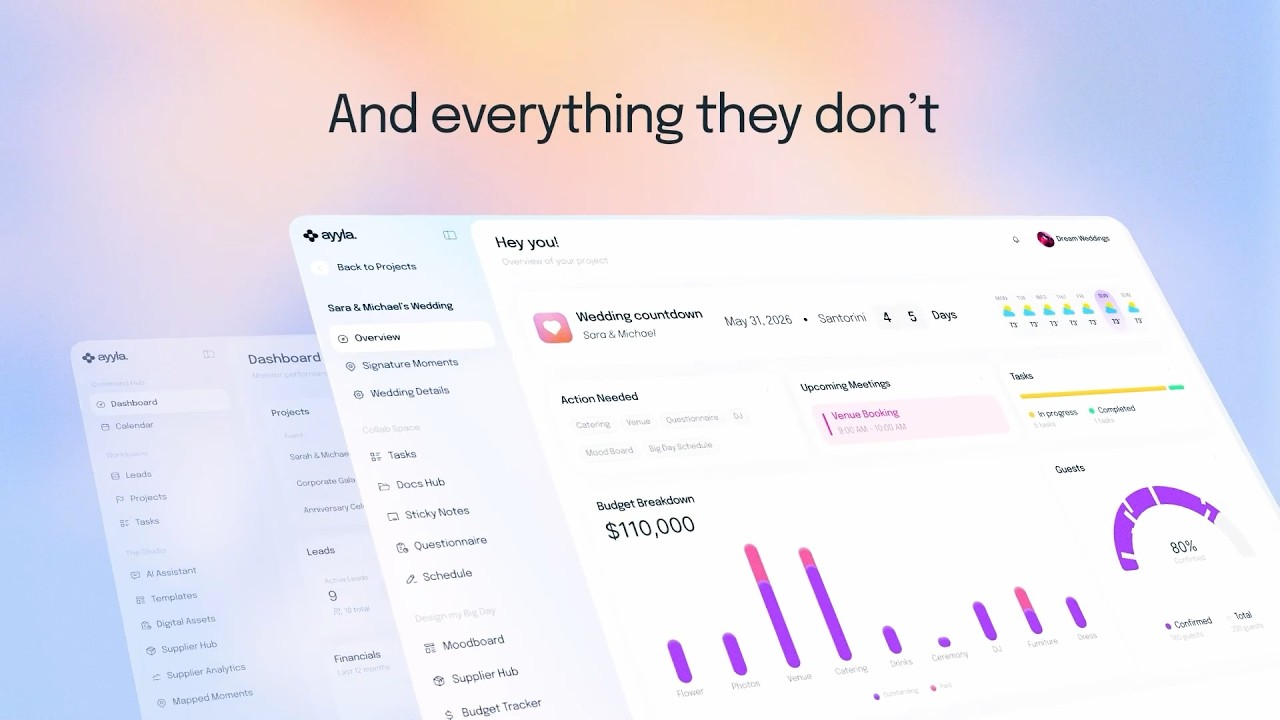 Video for Ayyla: AI Operating System for Wedding Planners