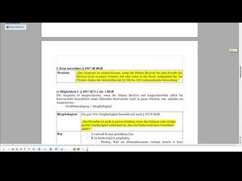 42. Petitorischer Herausgabeanspruch nach § 1007 I BGB gegen den bösgläubigen Besitzer