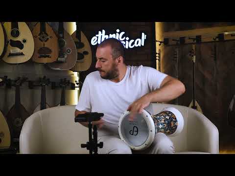 Blue Mosaic Arabic Darbuka Doumbek, Bass, Deep Dum & Clear Tak, Soft Case & Tuning Key imagen 9