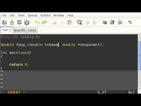 Calling Fortran From C - Part 2: A Simple Function