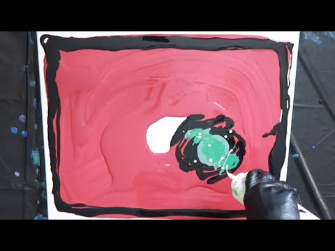 Large Canvas Dutch Pour Technique