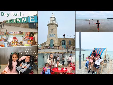Day Out In Folkestone | First Raksha Bandhan | Went to Beach with Family