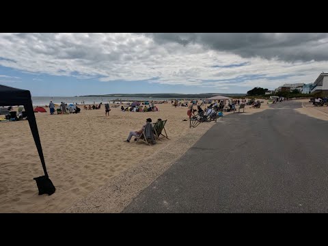 Sandbanks Beach - Lovely beach 4K 60FPS Walking Tour UK