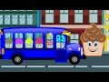 Wheels On The Bus Go Round And Round Nursery Rhymes