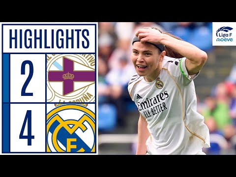 DEPORTIVO ABANCA 2 - 4 REAL MADRID CF | RESUMEN LIGA F MOEVE