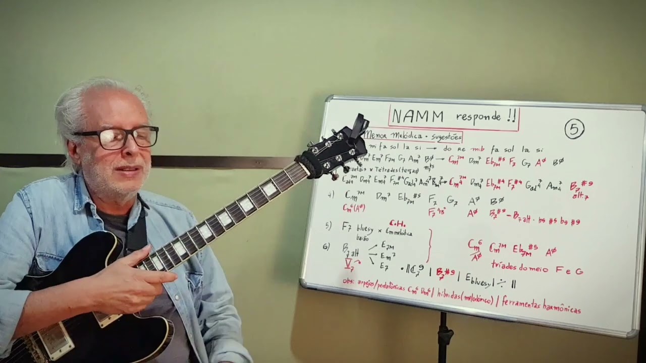 A escala menor melódica!