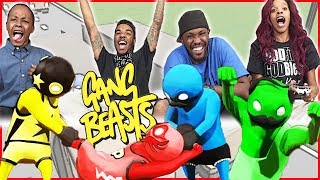 INTENSE 2V2 BATTLE! WHAT A COMEBACK! - Gang Beasts Gameplay