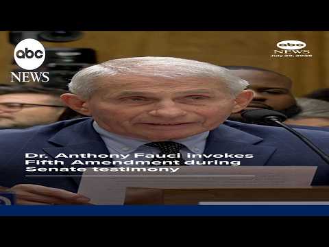 Dr. Anthony Fauci invokes Fifth Amendment during Senate testimony
