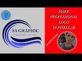 How To Create Simple Logo Professional Logo Design In Pixellab Tutorial Diko Graphics