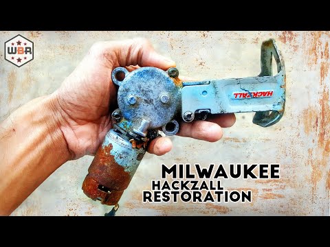 Milwaukee Hackzall M18 Restoration & Converting to Scroll Saw - Tool Restoration