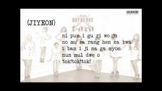 T-ARA Day by Day ~ Easy lyrics on screen
