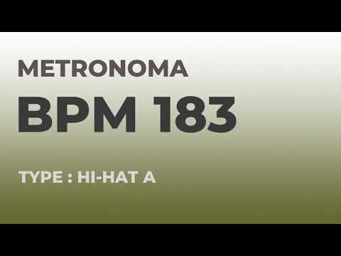 메트로놈 | BPM 183 | Metronome | Type : Hi-Hat A