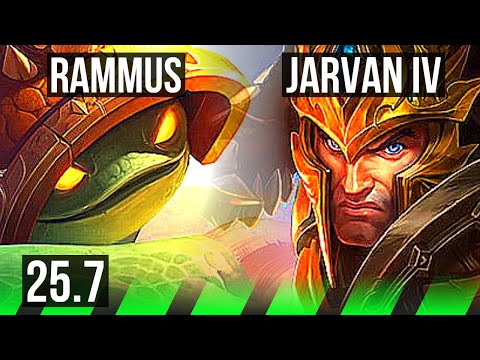 RAMMUS vs JARVAN IV (JGL) | EUW Master | 25.7