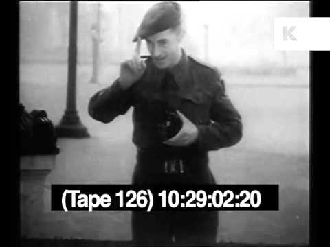 WWII Liberated Paris, Allied Soldiers Off Duty, 1940s Archive Footage