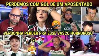 REAÇÕES dos TRICOLORES DESCONTROLADOS COM VIRADA DO VASCO NO ULTIMO MINUTO - VASCO 1X0 FLUMINENSE