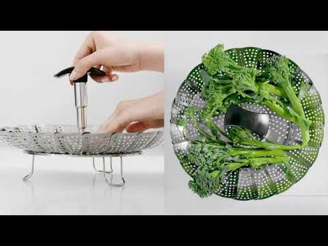 Cestello per cottura a vapore con manico estensibile