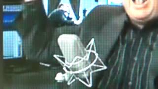 Alex Jones Infowars hiding Occult Satanic Pentagram and Saturn Rings Symbols in Live Shill