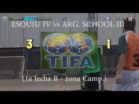 3 ESQUIU IV vs ARG  SCHOOL III 1 - 1a fecha B   zona Camp - 17/04/2016