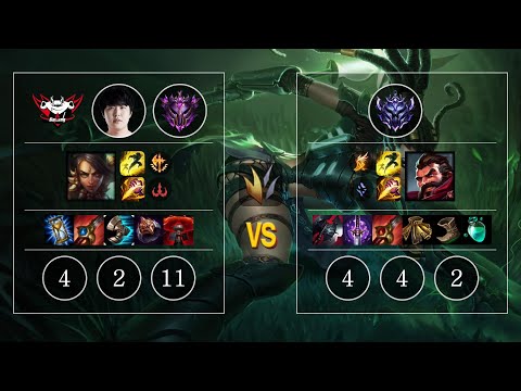 JDG Kanavi Nidalee vs Graves Jungle - KR Master Patch 10.10