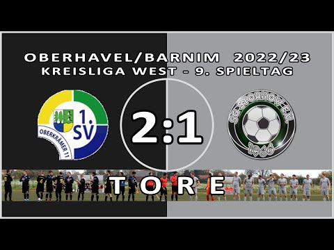 1.SV OBERKRÄMER II - SG STORKOW 2:1 - Tore [KL West 2022/23 - 9. Spieltag]