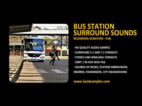 Bus Station Ambience Sound Effect [stereo and surround]