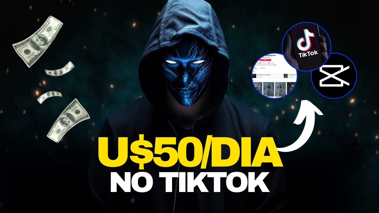 FAÇA 50 DÓLARES POR DIA NO TIKTOK SEM APARECER