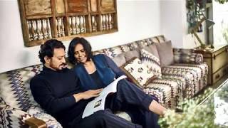 Irrfan Khan Family With Wife Sutapa Sikdar And Chi