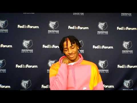 MEMvATL: Ja Morant Postgame Locker Room Interview | December  26, 2020