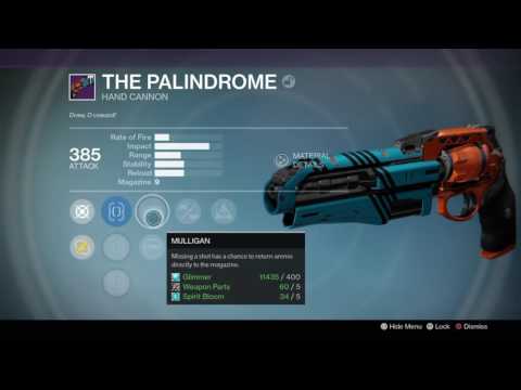 Destiny awsome roll on palindrome from blue enagram