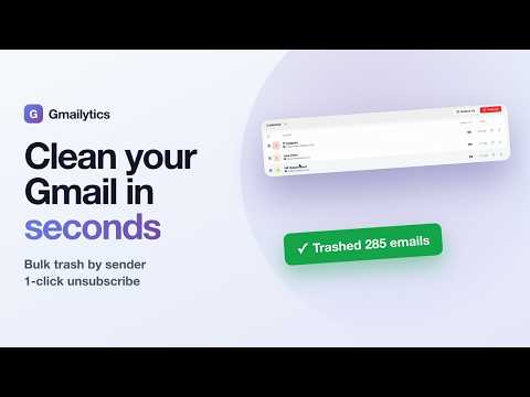Gmailytics video preview