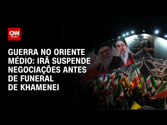 Irã suspende negociações no Catar antes do funeral de Ali Khamenei | CNN 360°