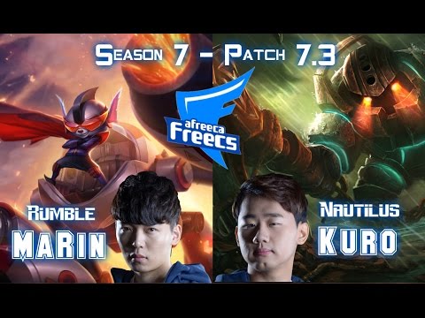 AFs MaRin RUMBLE vs AFs Kuro NAUTILUS Top - Patch 7.3 KR Ranked