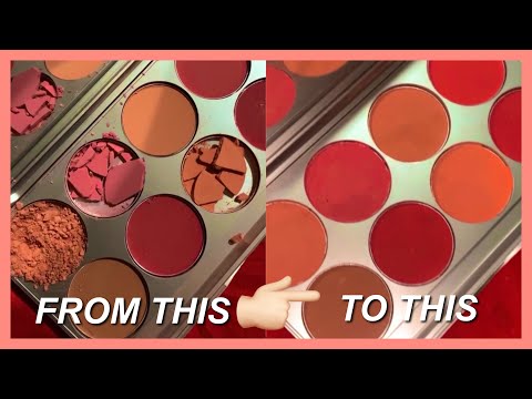 Fix your broken makeup palette in 3 easy steps (without alcohol) | Shrutistry