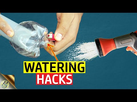 , title : '7 BEST GARDEN HACKS TO WATER YOUR PLANTS ON A VACATION | PLASTIC BOTTLE HACKS FOR GARDEN'
