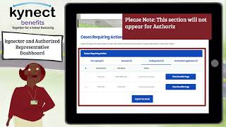 Using the kynect Benefits Dashboard for kynectors and Authorized Representatives