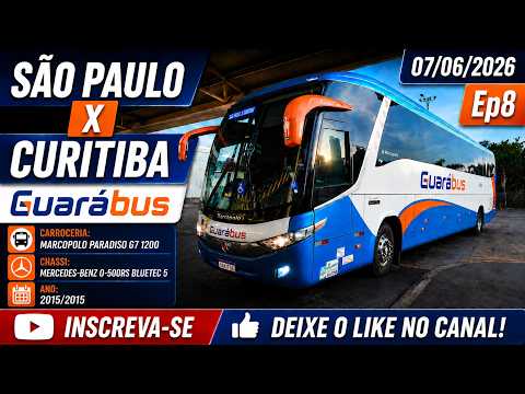 São Paulo x Curitiba - Ônibus GuaráBus - Ep8 - Mercedes-Benz Marcopolo Paradiso G7 1200