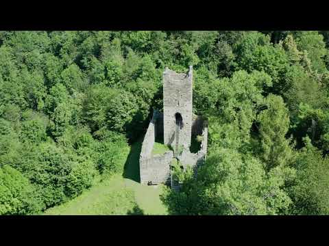 "Castello di Mancapane" by Drone (Montagna in Valtellina) - Italy [4K]