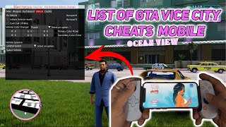 List of Cheats on GTA Vice City Mobile & How to enter Cheat Code