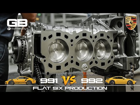 Porsche 911 ENGINE PRODUCTION 🛠️ 991 vs 992 🚘 Which is BETTER?
