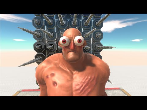 Fatal Punch throws the animal towards the Piercers - Animal Revolt Battle Simulator