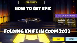 How to get Folding Knife in CODM 2022?