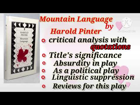 Mountain Language by Harold Pinter Analysis with text# As a political play and Absurdity in play#